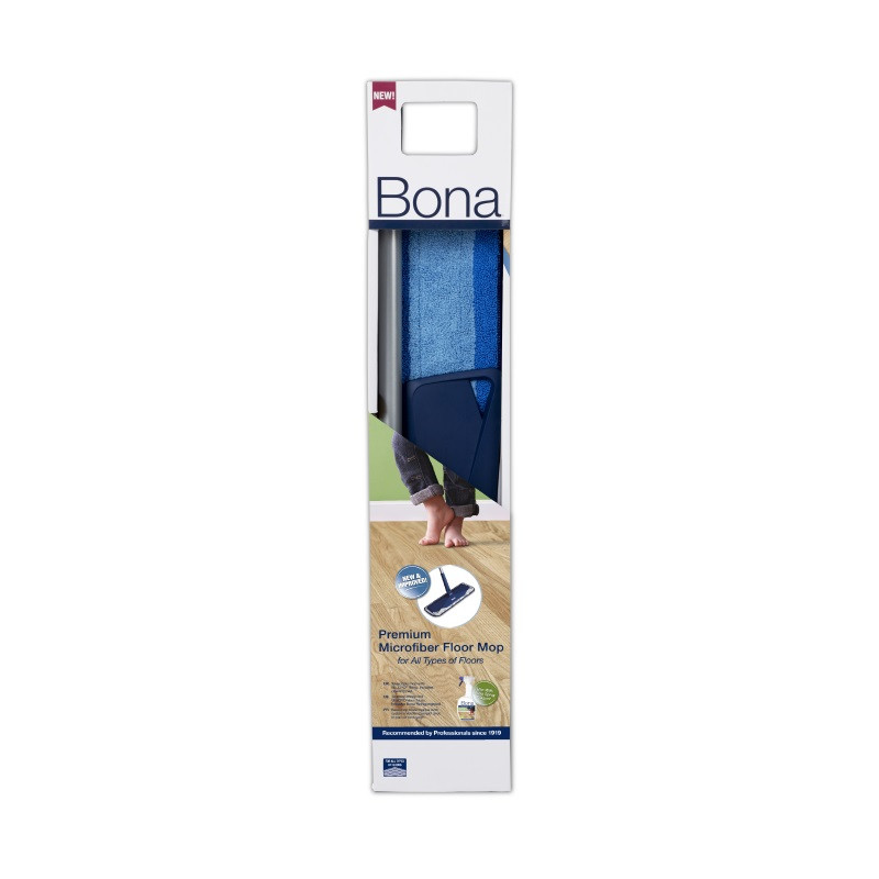 Bona Premium microvezel vloermop (dweil) - Houten Vloeren - Parket Vloeren - Multiplank - Laminaat - PVC Vloeren - Traprenovatie - Zelliges |