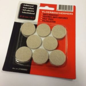 Mac Lean  Anti-krasvilt zelfklevend Ø 25mm 16st