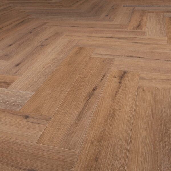 SOLIDFLOOR PVC DRYBACK MANSION HERRINGBONE DARK OAK