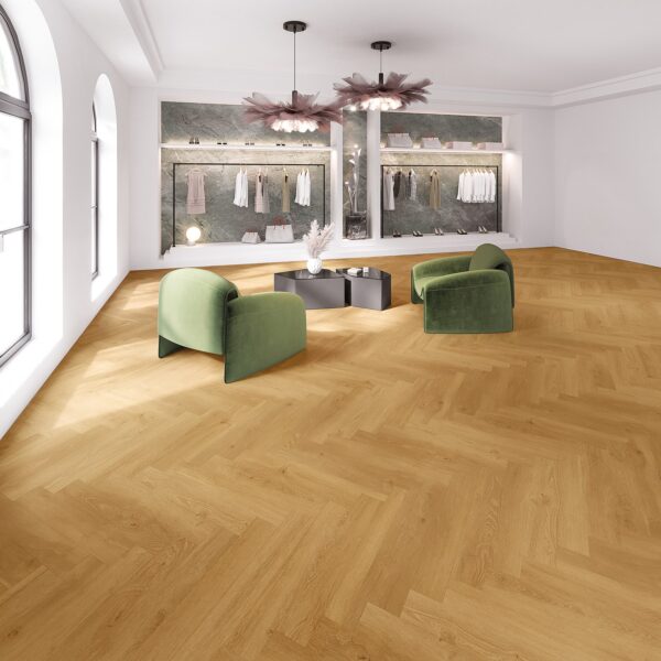 JOKA LVT DESIGN 555 Wooden Styles Visgraat DB 6705 Oak natural - Afbeelding 3