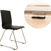 Chairfixx (4 st.) Vloerglijders voor stoelen met een rond buisframe