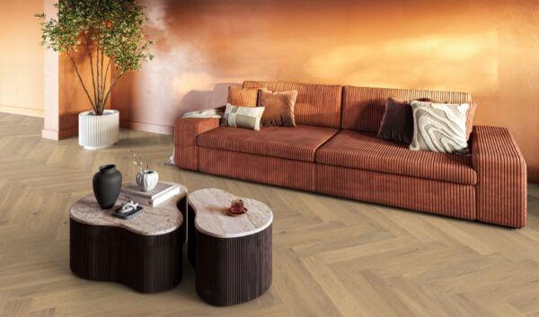 FLOORLIFE Encino visgraat rustiek creme - Afbeelding 2
