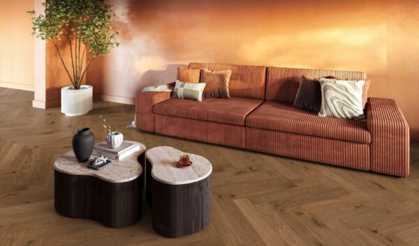 FLOORLIFE Encino visgraat rustiek cognac - Afbeelding 4
