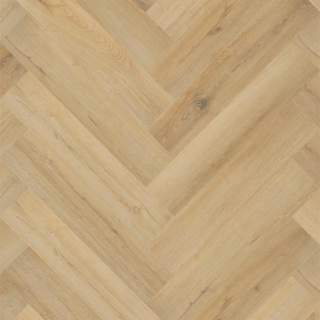 Floorlife YUP XL Greenford herringbone natural dryback en click