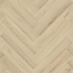 Floorlife YUP XL Greenford herringbone warm beige dryback en click
