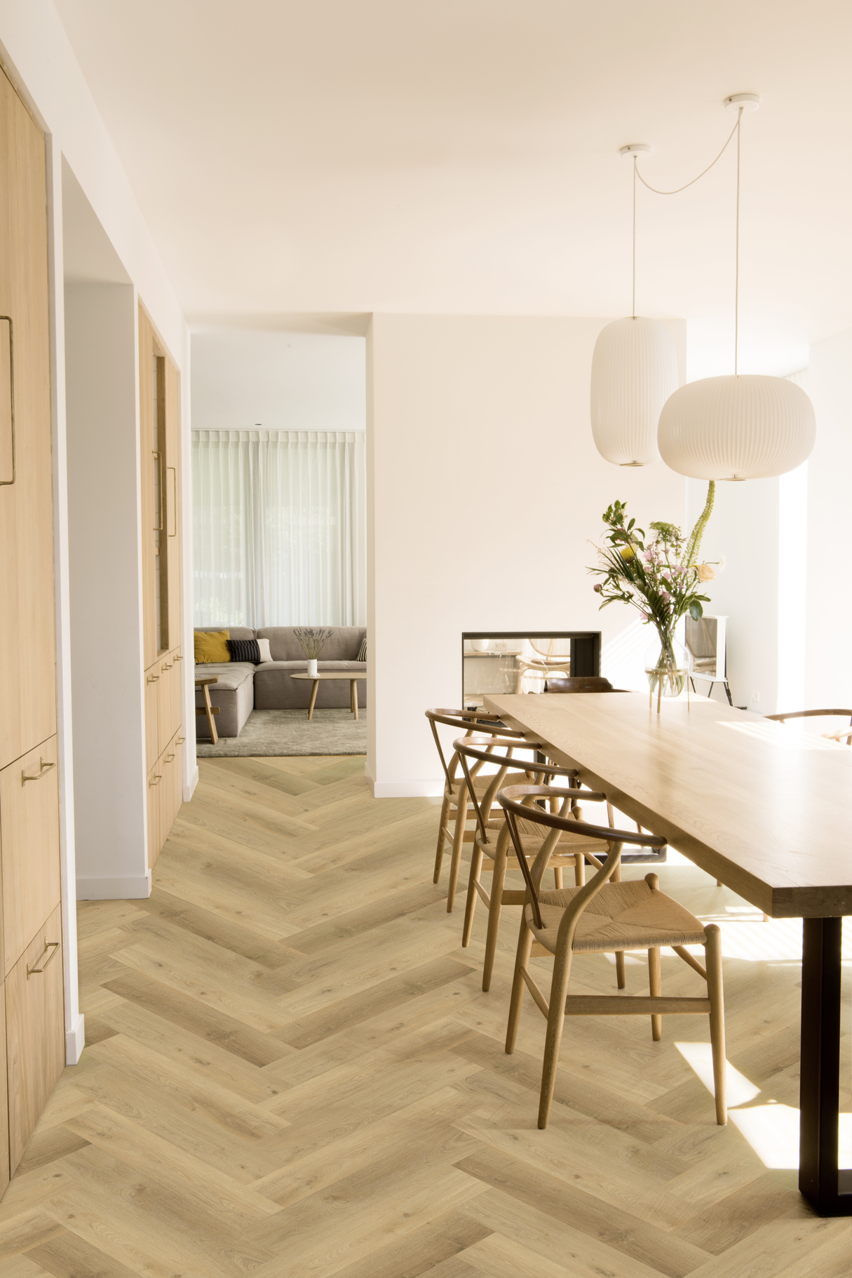 GELASTA Vario walvisgraat 3904 (dryback) en Vario walvisgraat 5304 (rigid click) Prestige Oak Light - Afbeelding 2