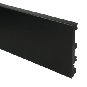 Flexibele Moderne plint 120 x12 RAL 9005