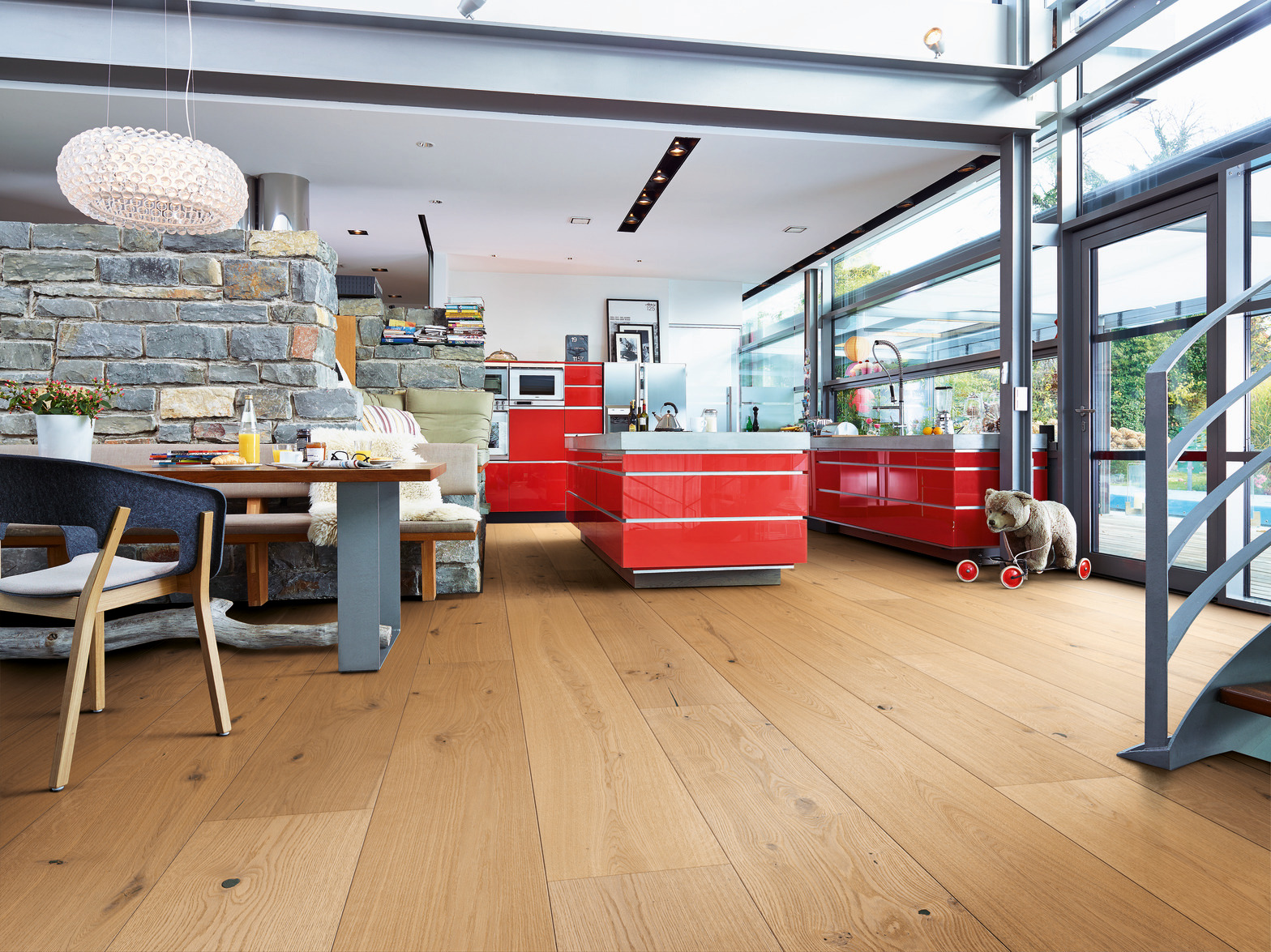 MEISTER Lindura houten vloer HD 400 Eik authentic karamel 08916 - Afbeelding 2