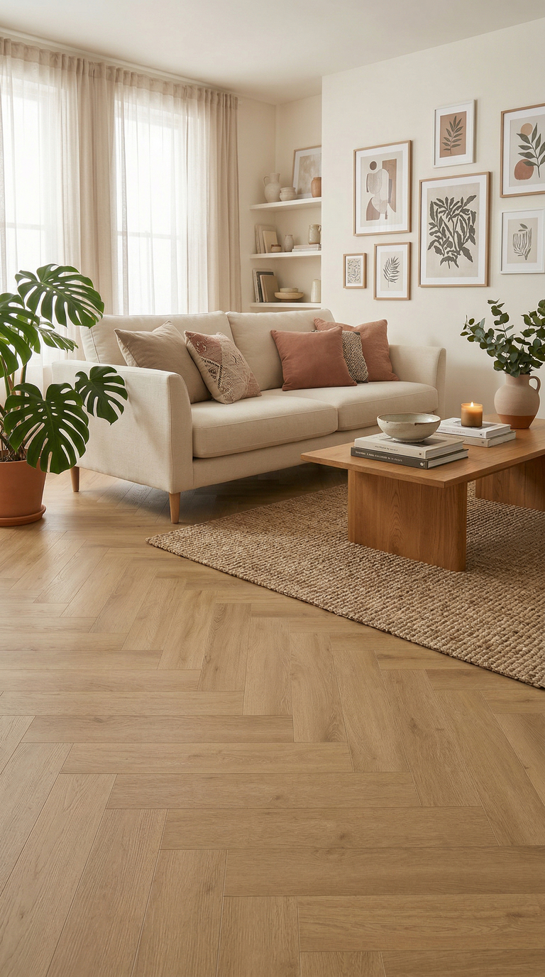 GELASTA Intense Walvisgraat 1400 (dryback) en 3400 (rigid click) Oak Light - Afbeelding 2