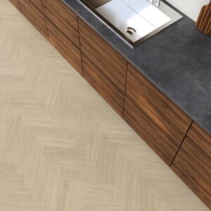 Floorlife PVC YUP XS Brixton herringbone dryback warm natural