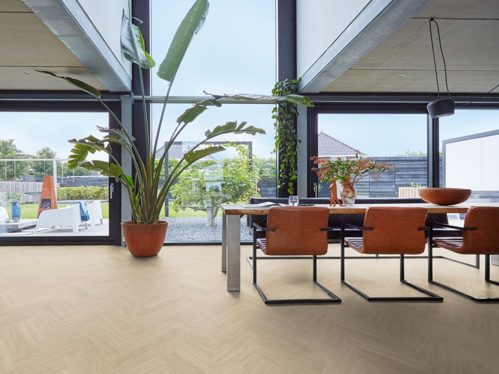 Floorlife PVC YUP XS Brixton herringbone dryback warm natural - Afbeelding 2